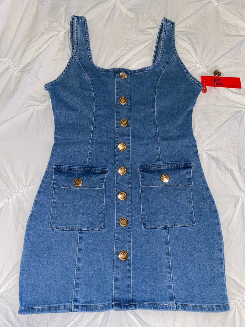 Blue Denim Mini Dress S/M